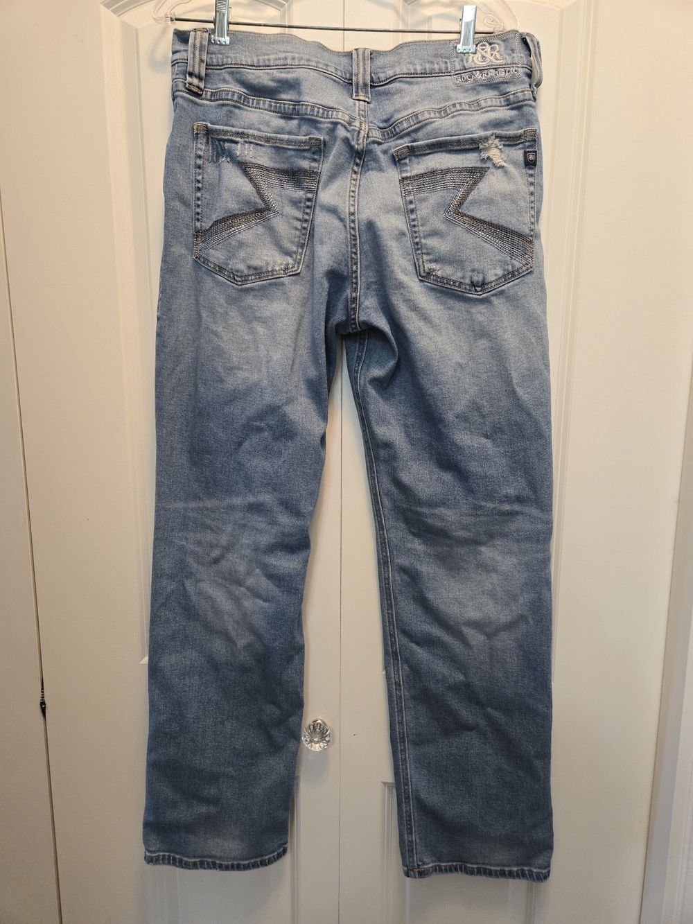 Rock & Republic Light Blue Straight Jeans W34xL34